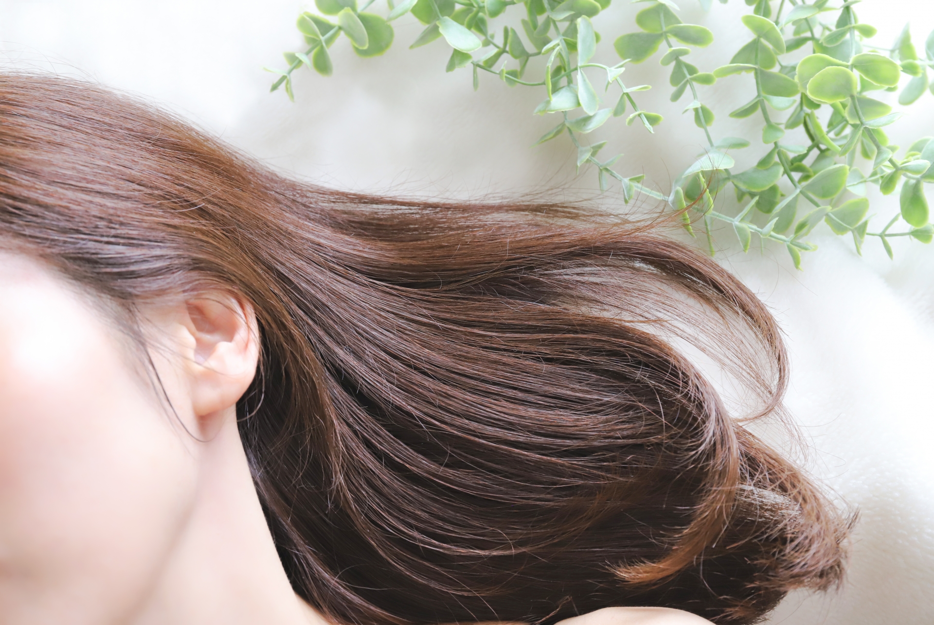 きれいに染まった後の髪のイメージ