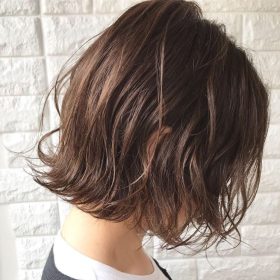 ラベンダーアッシュ ミドルトーン 施術例