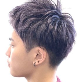 ラベンダーアッシュ メンズ 施術例