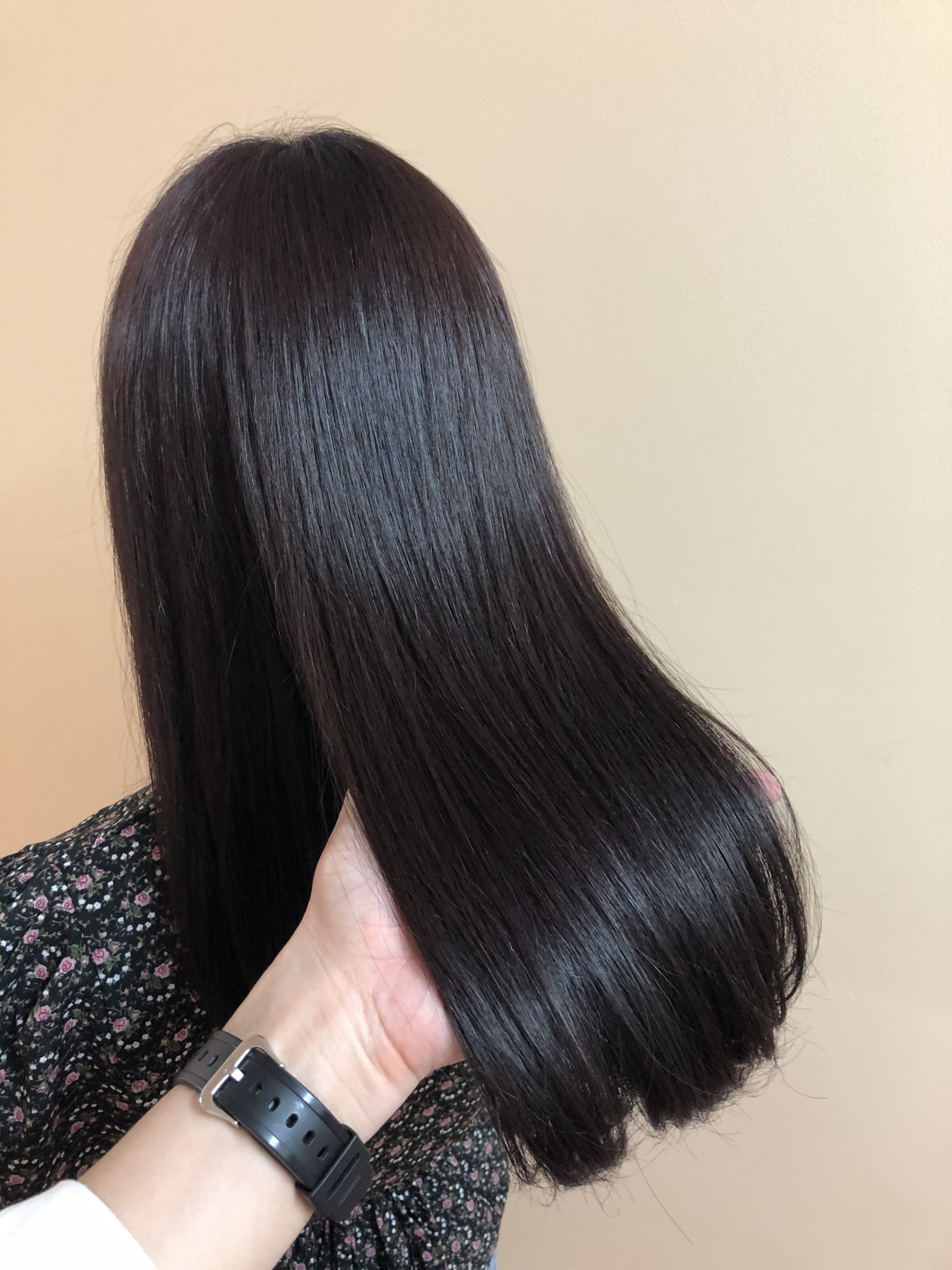 【上品な大人ピンクカラー】スロウカラーとティントバーでスモーキーピンク☆ワンランク上の髪色に♪