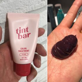 【ティントバーカラートリートメント☆ピンク】ハイトーンに褪色している方のカラー前に試してみた♪