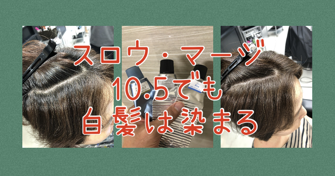 【スロウマージ10.5・白髪染め】普通なら染まらない明るさでもマージの10.5は染まる!?≪カーキベージュ編≫