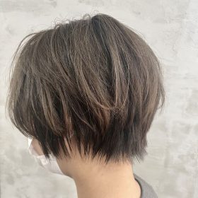 ラベンダーアッシュ ショート 施術例