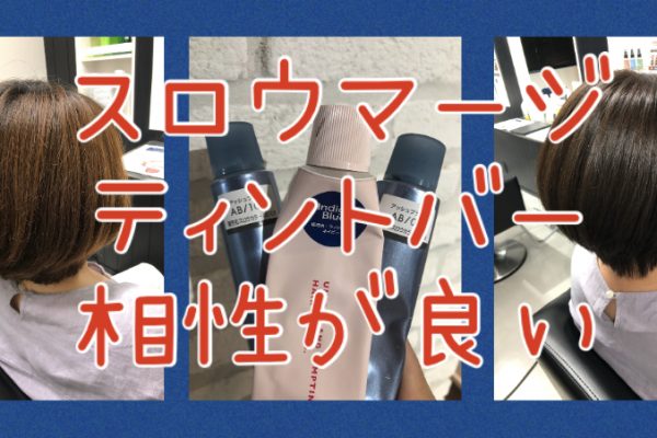 【マージ×ティントバー】白髪がない方にもオススメ♪アッシュブラック+インディゴブルーの相性が良い☆