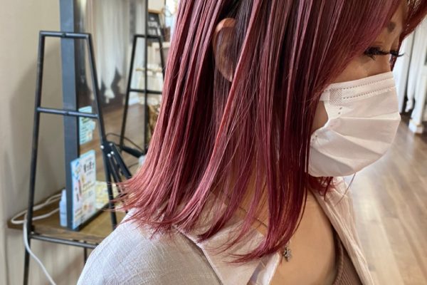 ブリーチで作るピンクヘア