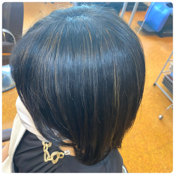 白髪を外国人風に染める