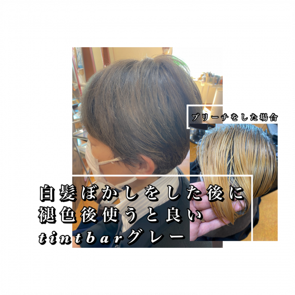 白髪ぼかしをした後