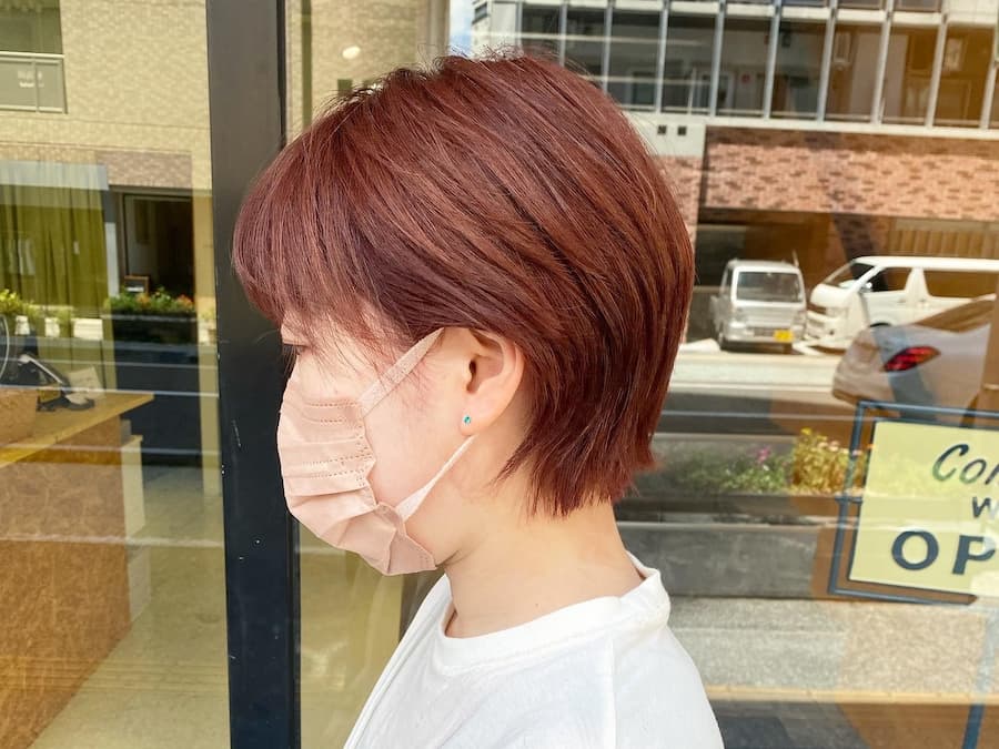ショート × チェリーピンク