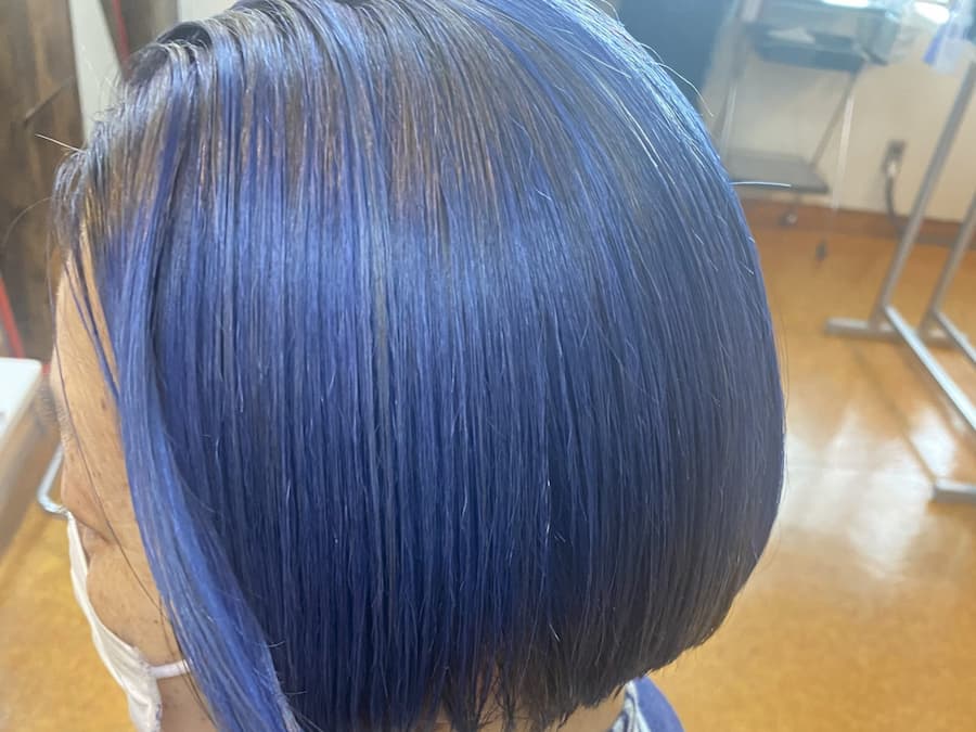 白髪生かしカラー仕上がり