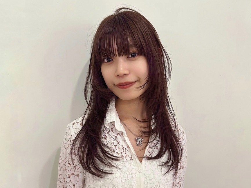 ラベンダーピンクの髪色