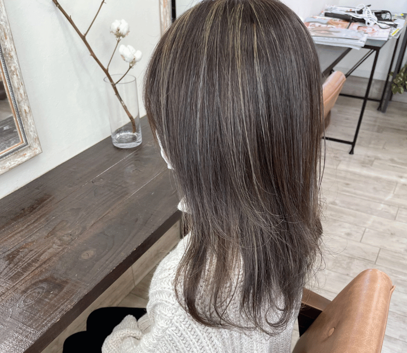 グレージュハイライト