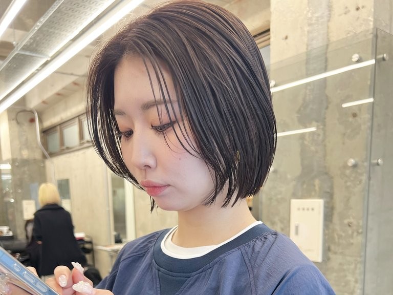 ラベンダーベージュの髪色