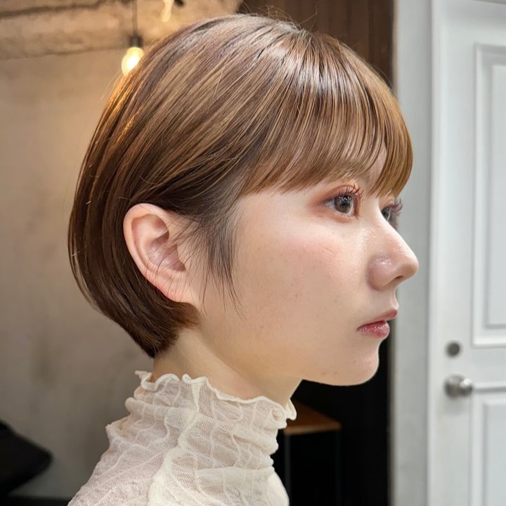 モカブラウンの髪色