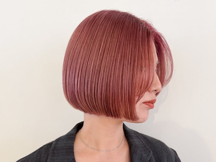 ピンクヘアカラー