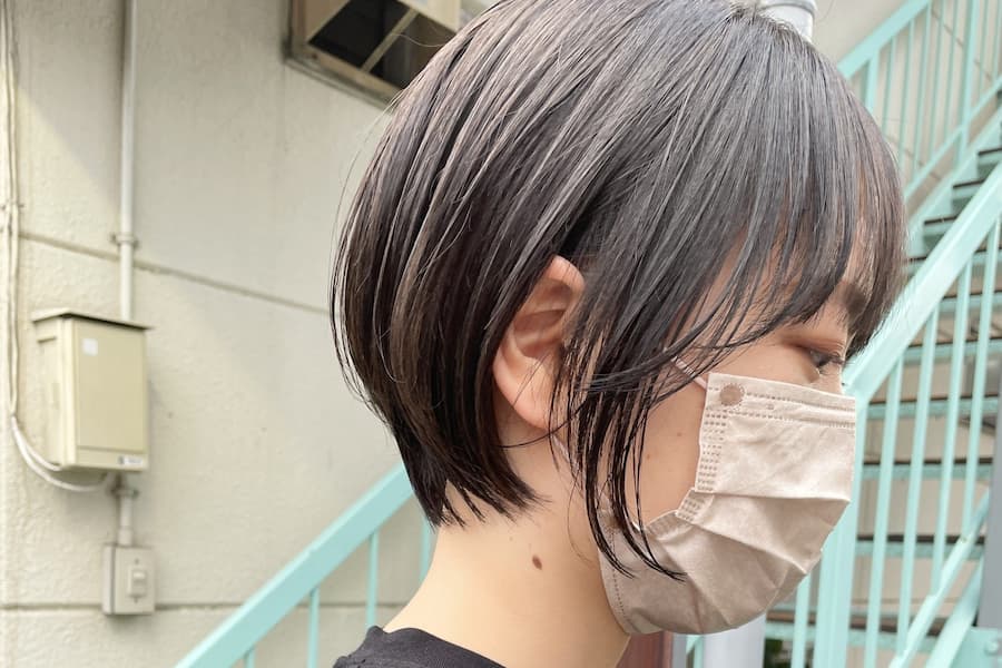 ショート×ダークアッシュ