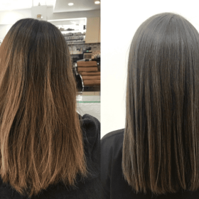 グレージュハイライトBeforeAfter