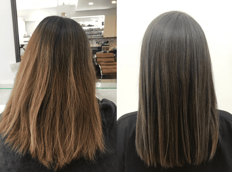 グレージュハイライトBeforeAfter