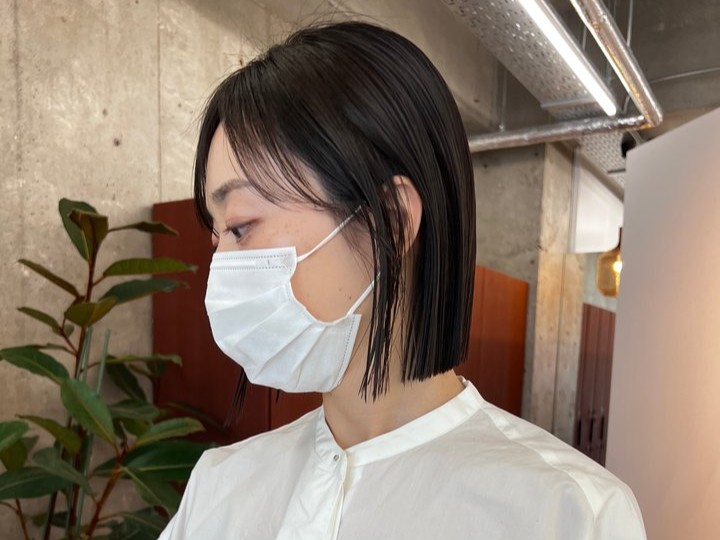 ブリーチなしのアッシュグレージュ