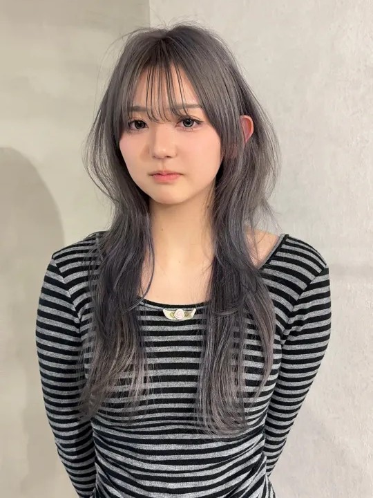ロング × ハッシュカット