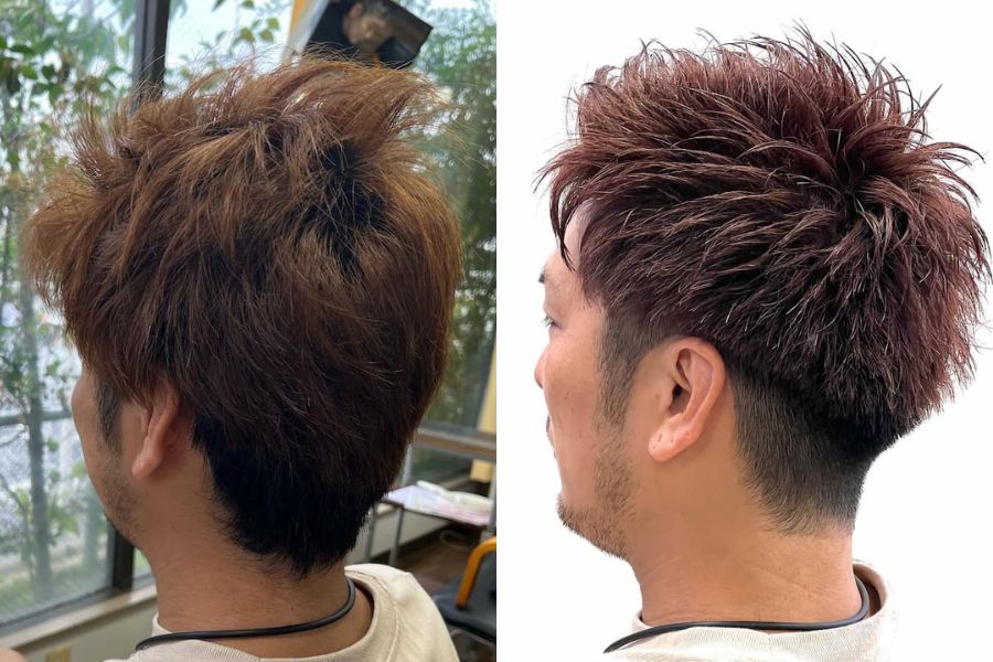 メンズのラベンダーブラウン