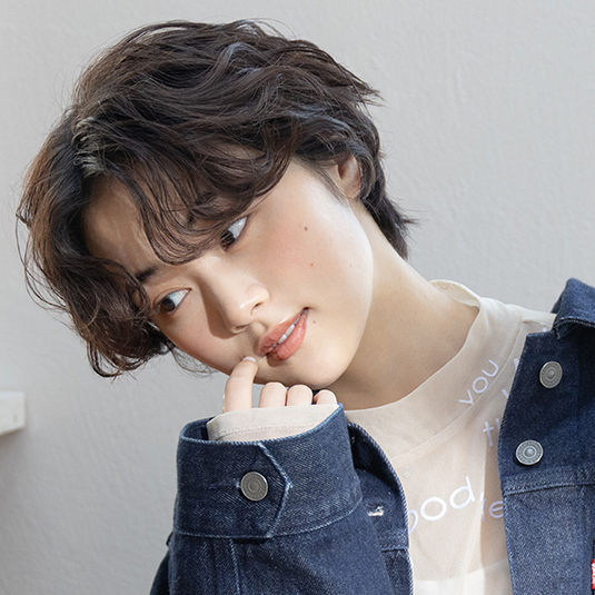 ランダムパーマのウェットマッシュ