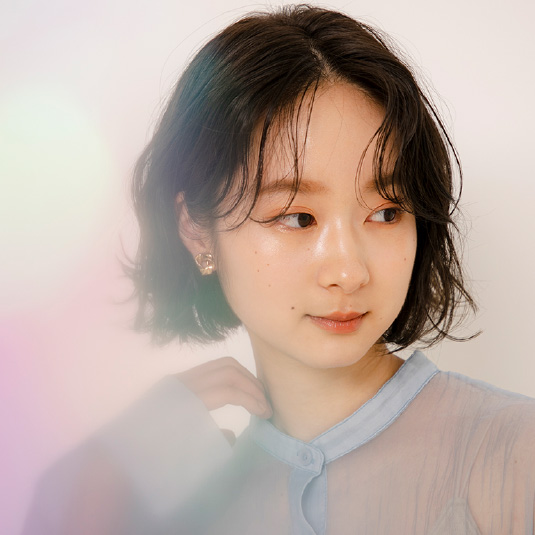 大人のコットンウェーブボブ